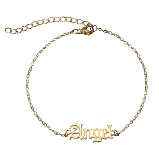 Angel Cable Chain Anklet - HOUSE OF ANKLET