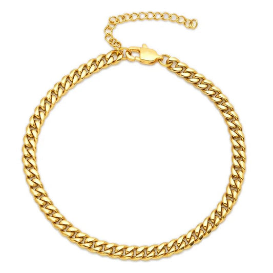 Cuban Link Anklet - HOUSE OF ANKLET