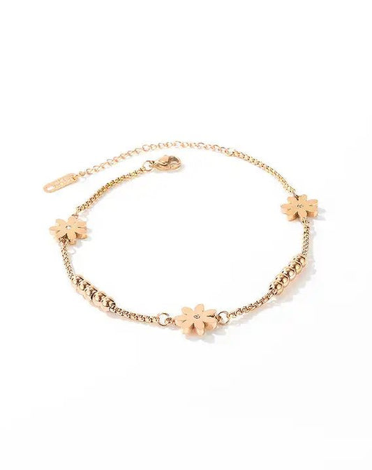 Daisy Pandent Box Chain Bracelet (wrong color) - HOUSE OF ANKLET