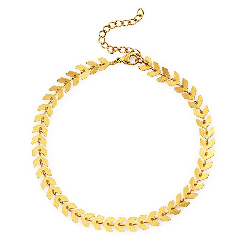 Fishbone Anklet - HOUSE OF ANKLET