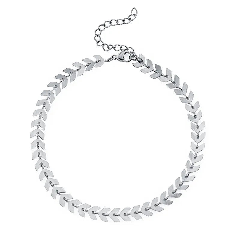 Fishbone Anklet - HOUSE OF ANKLET