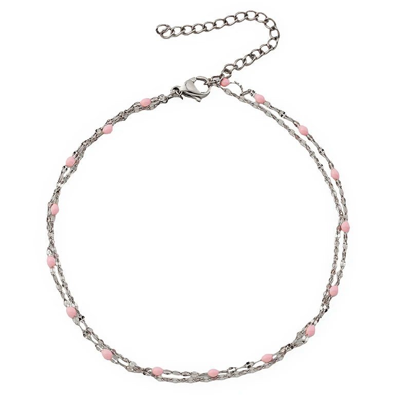 Pink Drop Anklet - HOUSE OF ANKLET