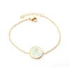 White Shell Initial Bracelets - HOUSE OF ANKLET